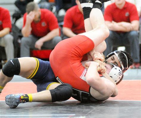 Hs Wrestling Reynolds Dominates Again Panthers Go Out In