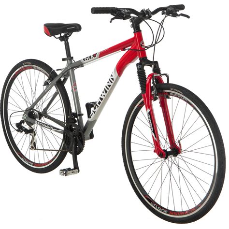 Schwinn Gtx 2 700c Dual Sport Bike Red And Silver Adult Bikes