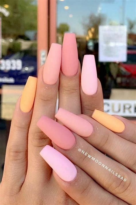 Acrylic Nail Designs For Summer Multi Color Ideas Vibrant Nails