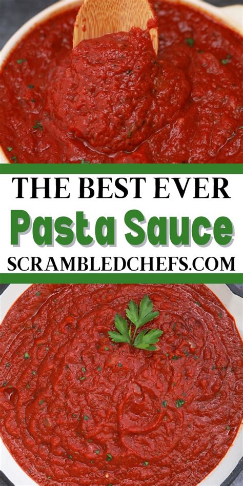 The Best Homemade Pasta Sauce You Ll Ever Make Recipe In 2022 Pasta