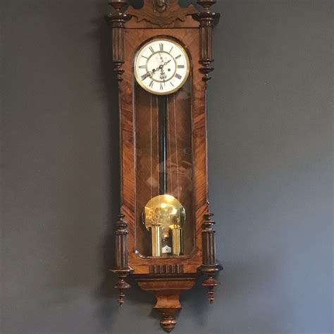19th Century Double Weight Vienna Regulator Wall Clock Wall Clocks Hemswell Antique Centres