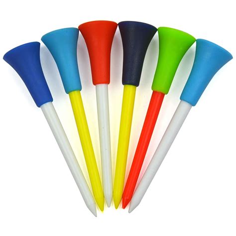 Buy 50pc Multi Color Plastic Golf Tees 83mm Durable