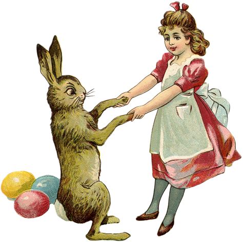 Free Vintage Easter Bunny Images The Graphics Fairy