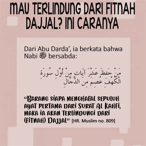 Maybe you would like to learn more about one of these? Surat Al Kahfi Terhindar Dari Fitnah Dajjal - Kumpulan ...
