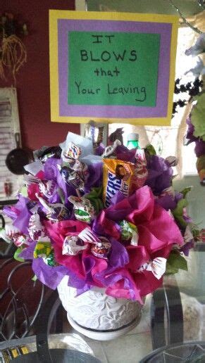 A gift for a leaving female boss that i once had to buy was a gift voucher for a perfume and cosmetics shop. Going away gift for my boss. | Candy Bouquets | Pinterest ...