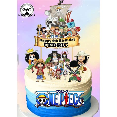 One Piece Theme Cake Topper Shopee Philippines