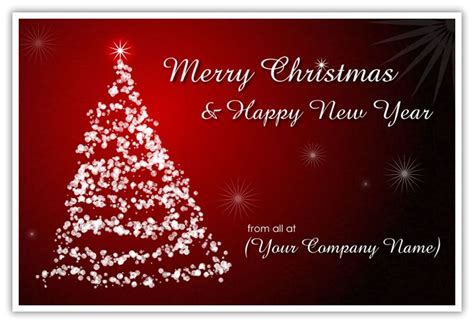 Merry Christmas And Happy New Year From All Your Company Name On This Holiday Greeting Card