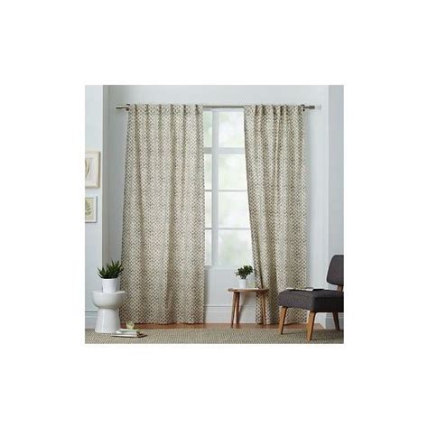 West Elm West Elm Cotton Canvas Stamped Dots Curtain, 48"x108