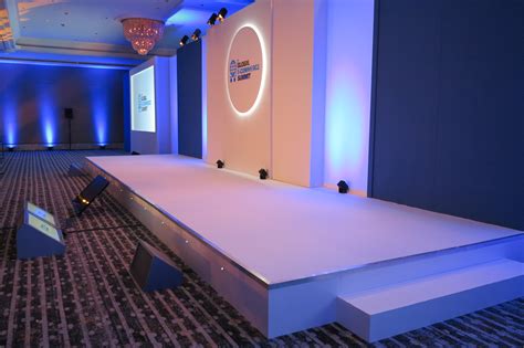 Corporateeventstage With Led And Confidence Monitors Events And Technology
