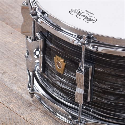 Ludwig 65x14 Classic Maple Snare Drum Vintage Black Oyster Reverb