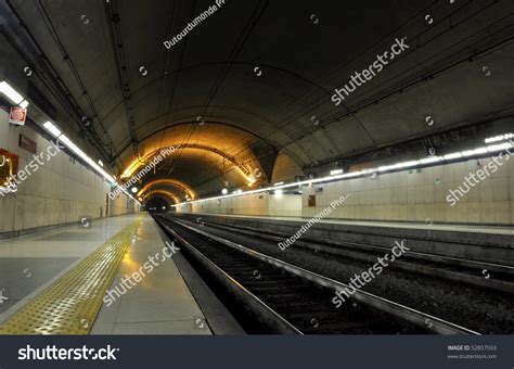Underground Train Station Stock Photo 52857593 Shutterstock