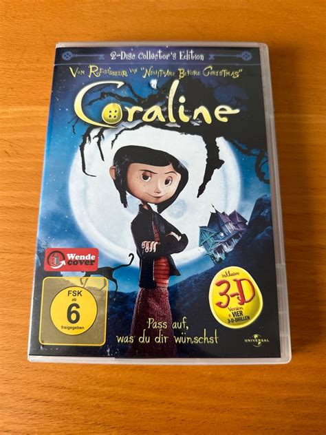 Coraline 2 Disc Collectors Edition 2d 3d Mit 4 Brillen In Bayern