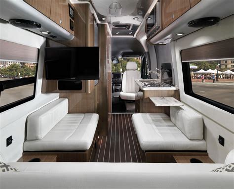 Airstream Debuts New Compact Luxury Camper Van Rv Interior Design
