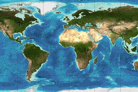 Map Of Ocean Floor Depths