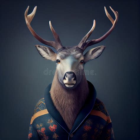 Deer Avatar For Web Account Or Games Online Stock Illustration