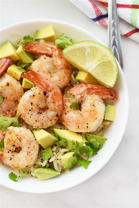 Quick Easy Shrimp Rice Bowl With Cilantro Lime Sizzling Eats