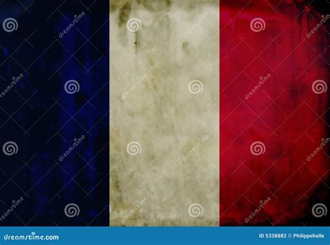 Grunge French Flag Stock Photo Image Of Mold Stripe 5338882