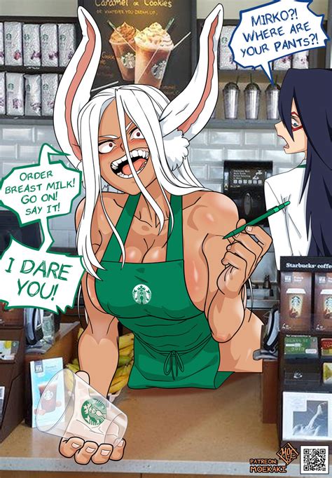 Mirko Midnight And Starbucks Siren Boku No Hero Academia And More Drawn By Moekaki