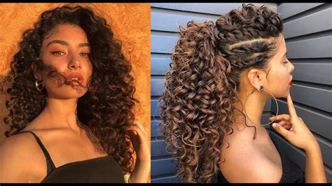 💙curly hair tutorial compilation 2020 hairstyles 🔥 youtube