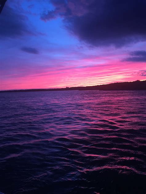 Purple Sunset in Newport Harbor | Sightsailing of Newport