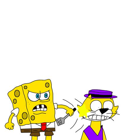 Spongebob Slapping Top Cat With The Spatula By Marcospower1996 On