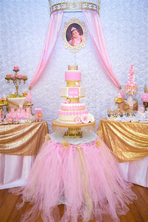 Karas Party Ideas Gold And Pink Royal Princess Birthday Party Karas