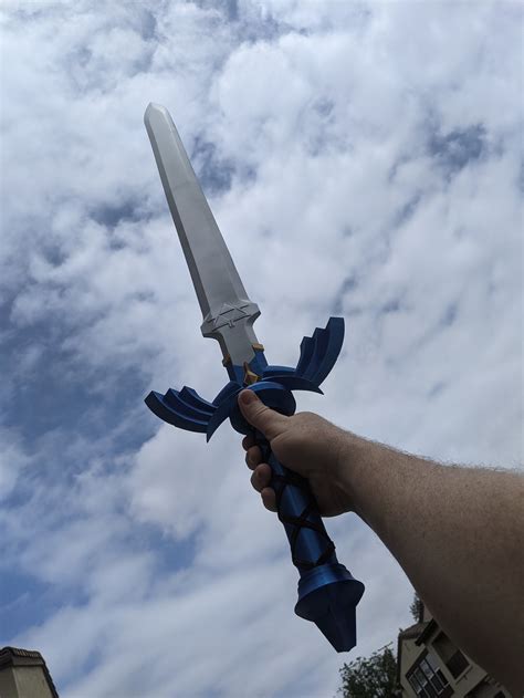 life size master sword 3d printed kit legend of zelda breath etsy
