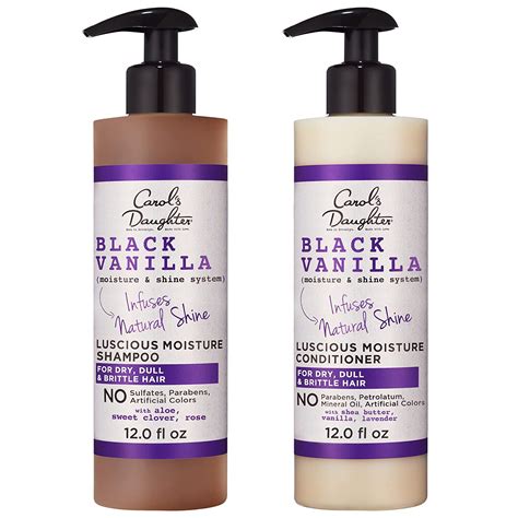 Carols Daughter Black Vanilla Sulfate Free Shampoo And Conditioner Set For Curly