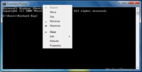 Customize The Command Prompt In Windows 7