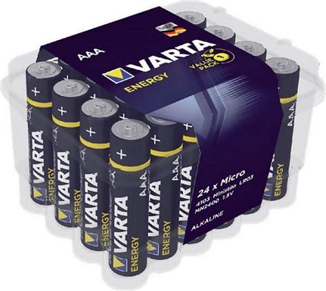 Varta Alkaline Aaa 24 Pack Single Use Battery