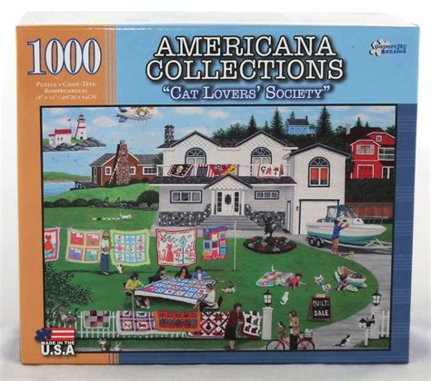Shop cat puzzle 1000 at target™. Cat Lovers' Society 1000 piece Jigsaw Puzzle NEW Americana ...