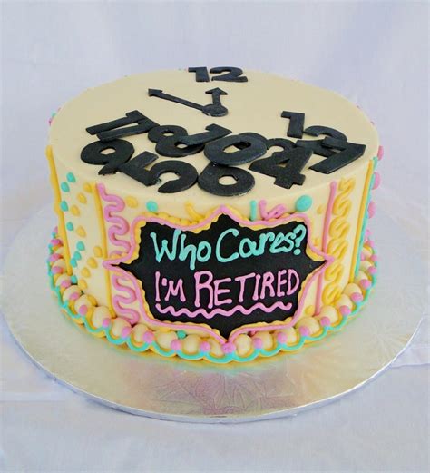 Retirement Clock Cake - CakeCentral.com