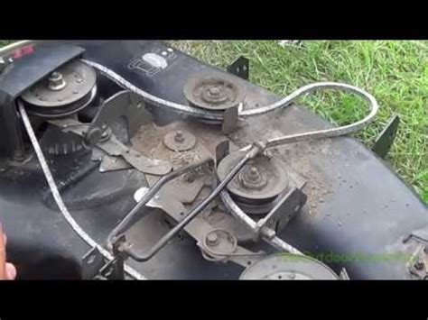 Clean any oil or fuel spillage before operating or storing the machine. Craftsman Mower Deck Belt Tension | Tyres2c