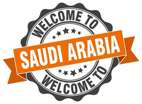 Welcome To Saudi Arabia Badge Stock Vector Illustration Of Template