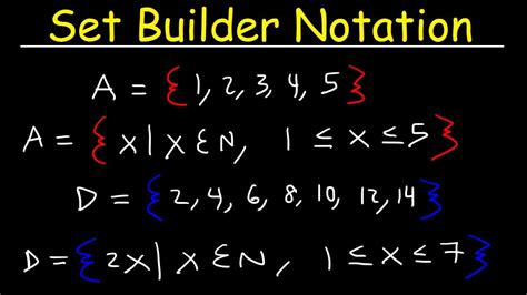 Write In Set Builder Notation