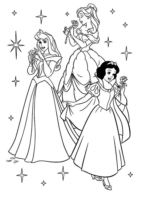 Sheenaowens Disney Princess Coloring Pages Free
