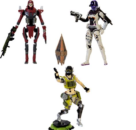 Apex Legends Series 2 Revenant Wraith Octane Set Of 3 Action Figures