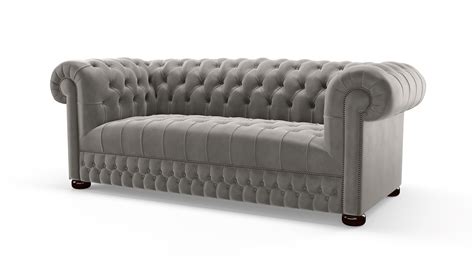 Grey Chesterfield Sofa Sofas By Saxon