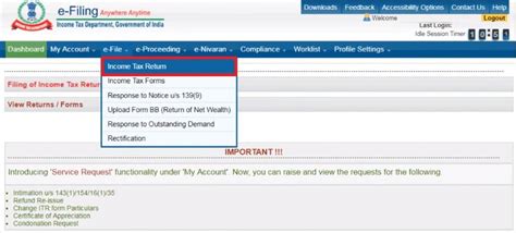 ITR Efiling How To File ITR Income Tax Efiling Login Income Tax