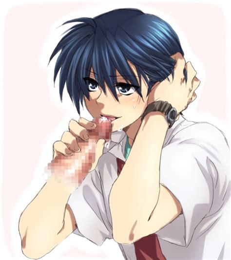 Rule 34 Censored Clannad Clothing Male Male Only Multiple Males Oral