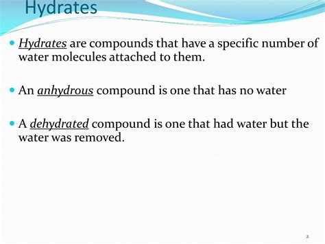Ppt Hydrates Powerpoint Presentation Free Download Id2109794