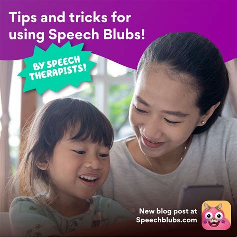 Tips and Trick for Using Speech Blubs | Speech, Speech ...