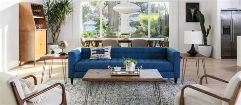 Mid Century Modern Living Room Style Tips Living Spaces