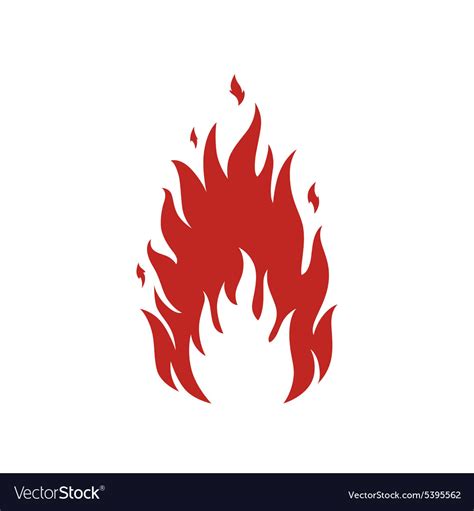 In order to use this file you must credit the author with the a link back to this page. Simple fire icon Royalty Free Vector Image - VectorStock