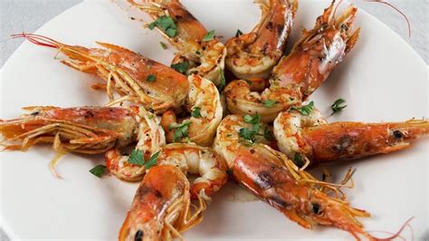 In a large skillet, fry. Argentine Red Shrimp
