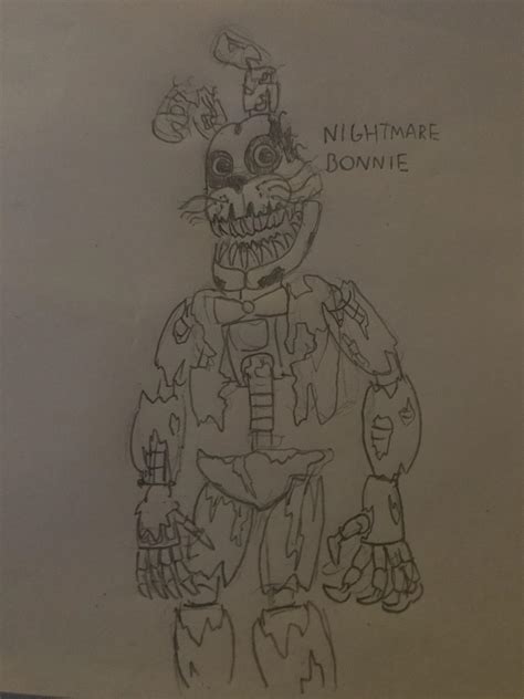 Round 4 Of Drawing Fnaf Nightmare Bonnie Criticism Welcome