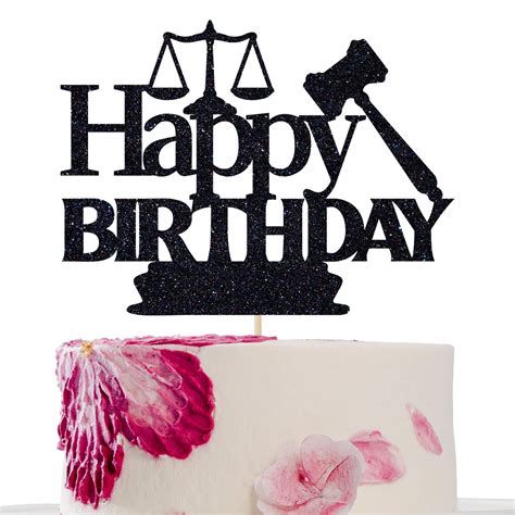 Buy Happy Birthday Cake Topper, Happy Birthday Decorations for Lawyer