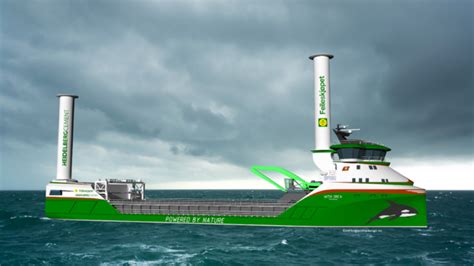 Worlds First Zero Emission Wind And Hydrogen Power Cargo Ship