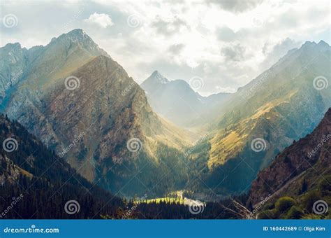 A Dramatic Mountain Scenery Stock Image Image Of Outdoor Mountain