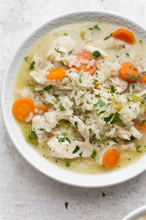 Easy Chicken and Rice Soup • Salt & Lavender